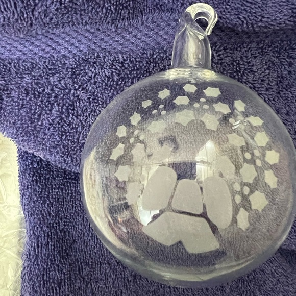 417 Princess House Handblown Crystal Ornament WREATH New In Box - Picture 3 of 5